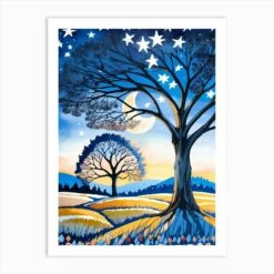 Christmas Shubie Tree Painting (28) Art Print