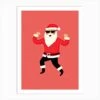 Santa Claus Dancing 22, Christmas Art Print -Xmas Gifts Hub m2Fgen2Fart print std portrait p12Ff84878aa d4c2 4430 bb90 9aae6edc1cc6