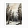 Winter Pine Forest Christmas Painting (18) Art Print -Xmas Gifts Hub m2Fgen2Fart print std portrait p12Ffc5a9076 ff38 456f 949f 0518e72810cb