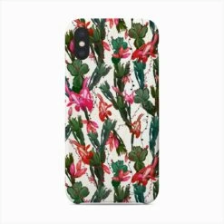 Schlumbergera Christmas Cactus Pattern Phone Case